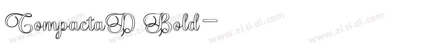 CompactaD Bold字体转换